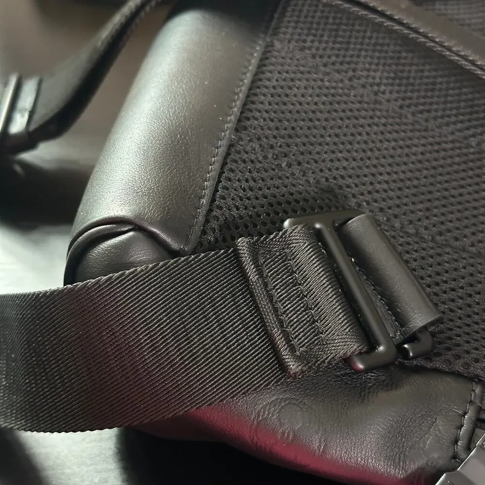 LOUIS VUITTON Racer Slingbag Backpack Monogram Shadow Leather Black